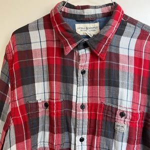 Denim Supply Ralph Lauren Men’s button down casual shirt. Size large 100% cotton